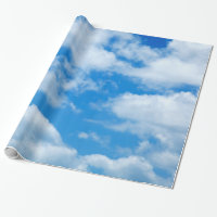 Blue Sky White Clouds Heavenly Skies Background