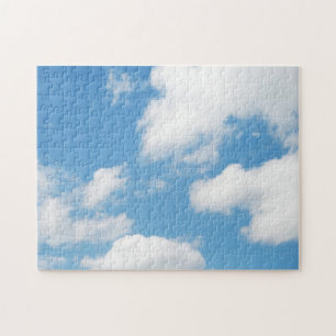 Blue Sky White Clouds Jigsaw Puzzle