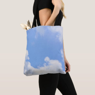 Blue Sky White Clouds Nature Tote Bag