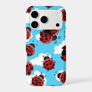 Blue Sky White Clouds Red Ladybug Beetle