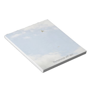 Blue Sky with Birds Personalised Notepad