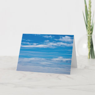 Blue Sky With Cloud Streaks Card