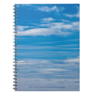 Blue Sky With Cloud Streaks Notebook