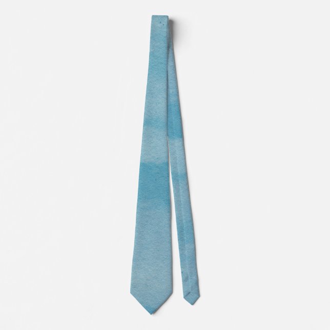 Blue Sky with Clouds Men's Neck Tie (Front)