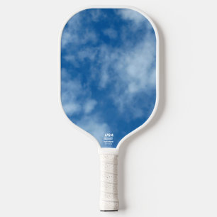 Blue Sky with Clouds Nature Photography Pickleball Paddle