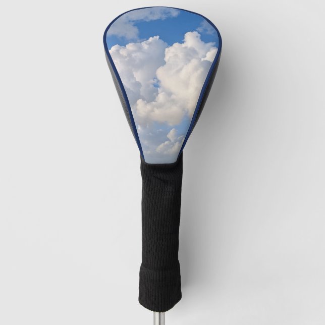 Blue sky with clouds photo golf head cover (Front)