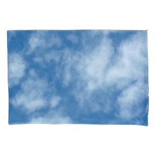 Blue Sky with Clouds Photo Pillowcase