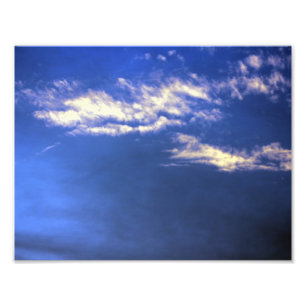 Blue Sky with Clouds Photo Print