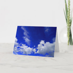 Blue Sky with Clouds Thank You Card