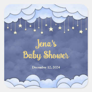 Blue Sky with Haning Stars - Sticker