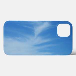 Blue Sky with White Clouds Abstract Nature Photo iPhone 13 Case