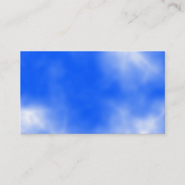 Blue sky with white clouds. business card (Front)
