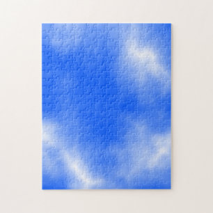 Blue sky with white clouds. jigsaw puzzle