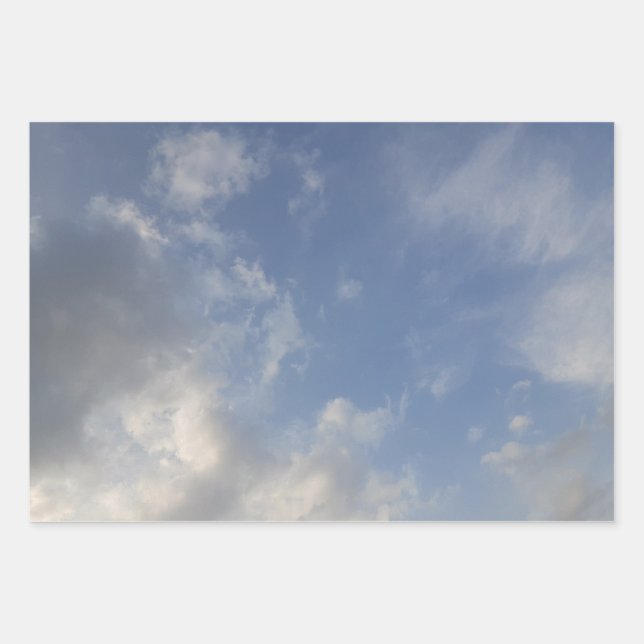 Blue Sky Wrapping Paper Sheet (Front)