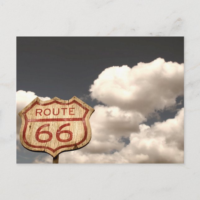 Blue Sky's on Route 66 Postcard (Front)