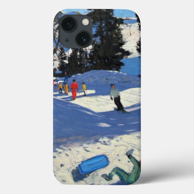 Blue Sledge Belle Plagne Case-Mate iPhone Case (Back)