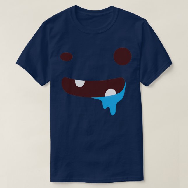 Blue slobber face T-Shirt (Design Front)