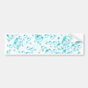 blue small bubbles bumper sticker