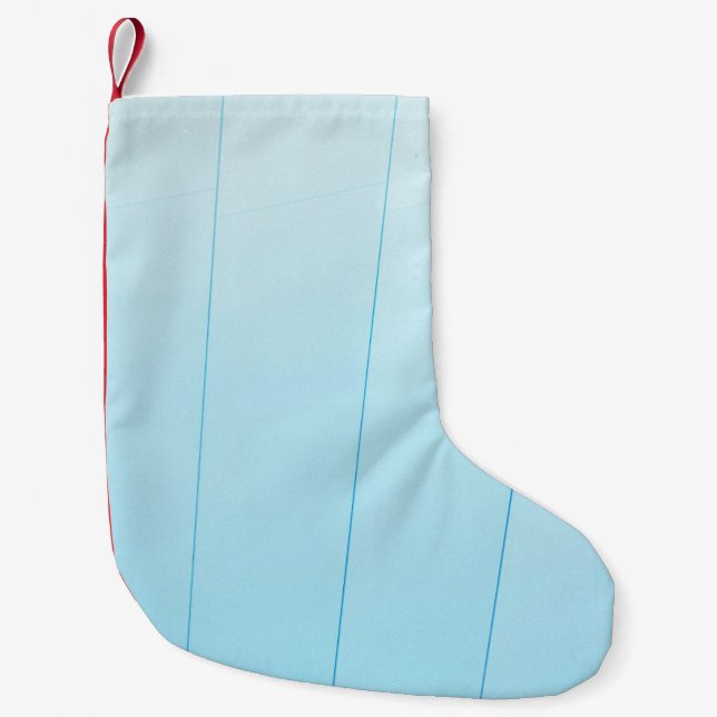 Blue Small Christmas Stocking (Front)