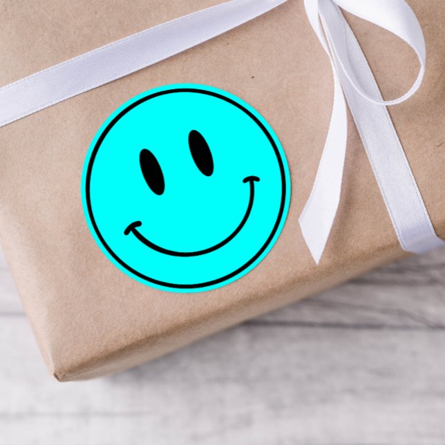 Blue Smiley One Happy Dude/Gal Birthday Stickers (Creator Uploaded)