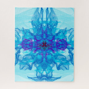 BLUE SMOKE - Fractal Art - Jigsaw Puzzle