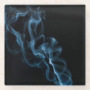 Blue Smoke Glass Coaster