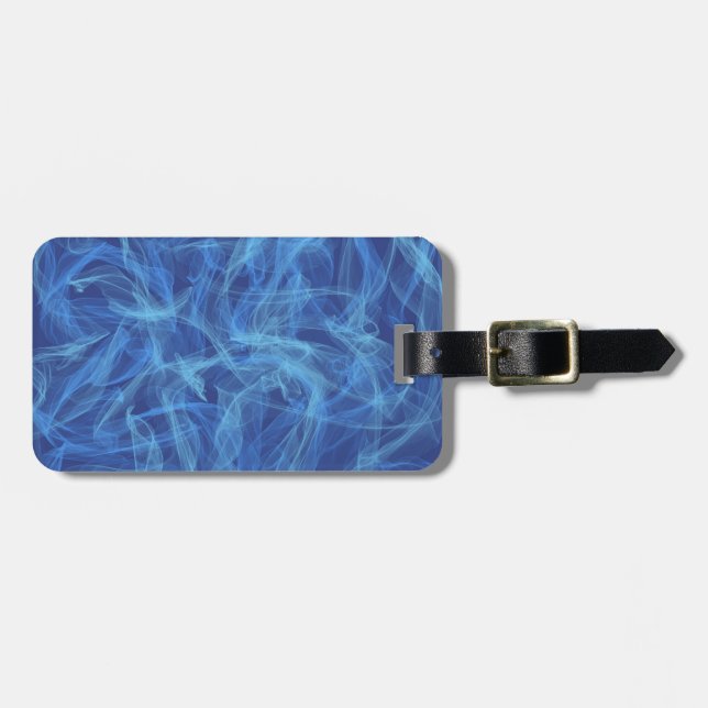 Blue Smoke Luggage Tag (Front Horizontal)