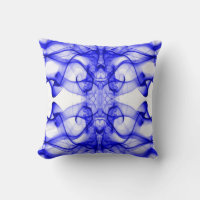 Blue Smoke Symmetrical Minimalist White