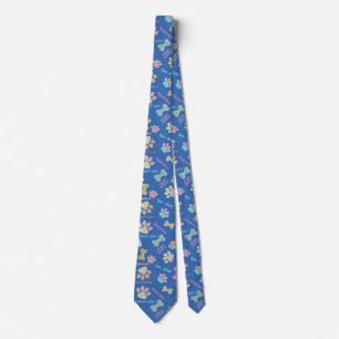 Blue smoochy pooch tie