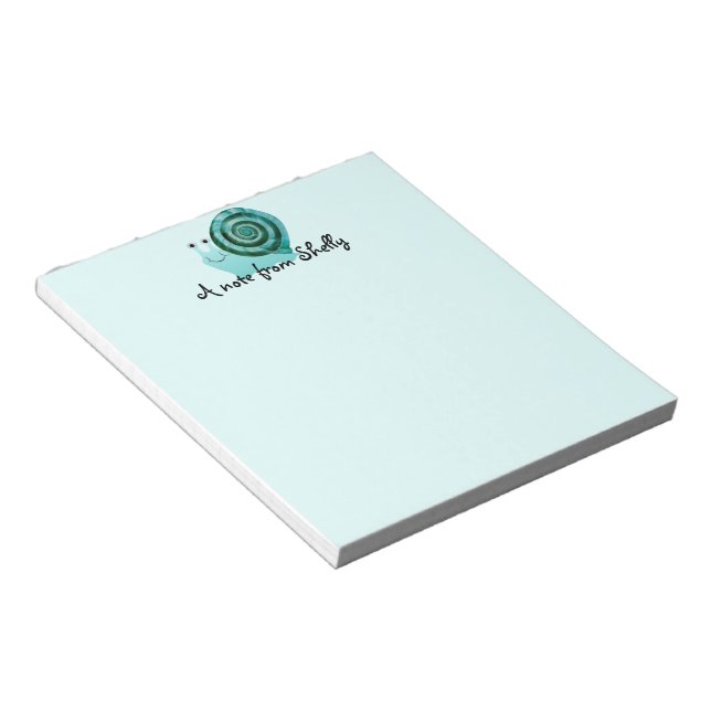 Blue Snail Notepad (Angled)