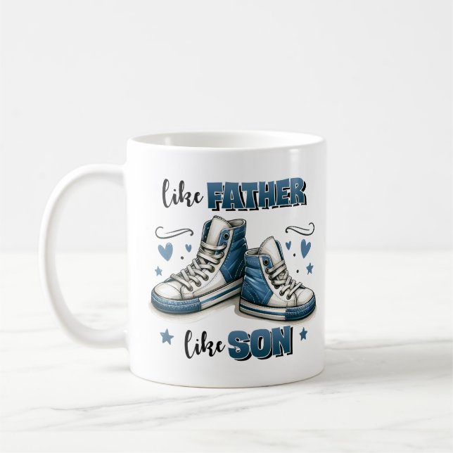 Blue Sneakers Like Father, Like Son  Coffee Mug (Left)