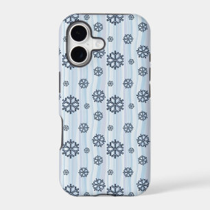 Blue Snow Flake Pattern