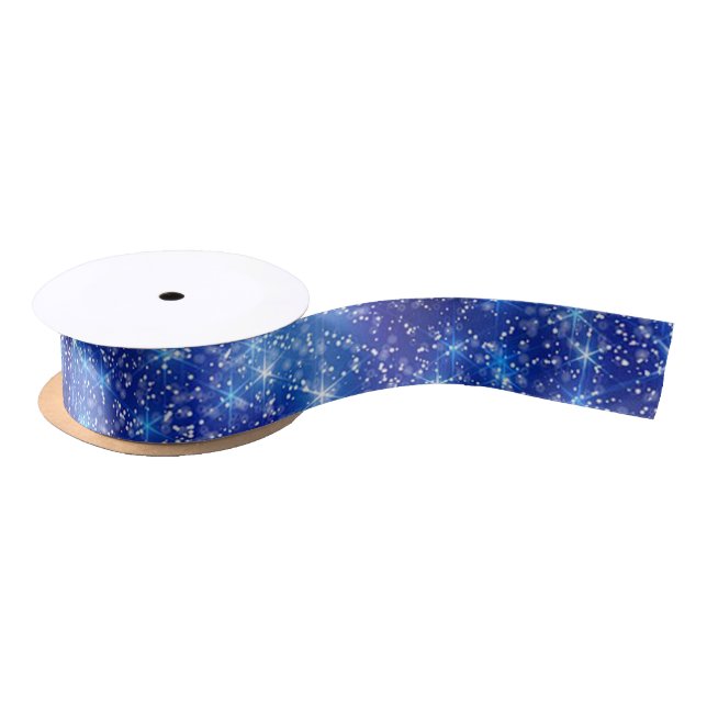Blue Snow Satin Ribbon (Spool)