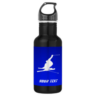 Blue Snow Skiing 532 Ml Water Bottle