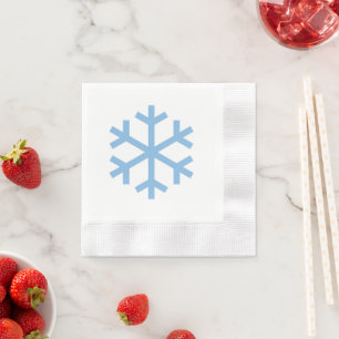 Blue Snowflake Christmas Napkin