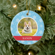 Blue Snowflake Dog