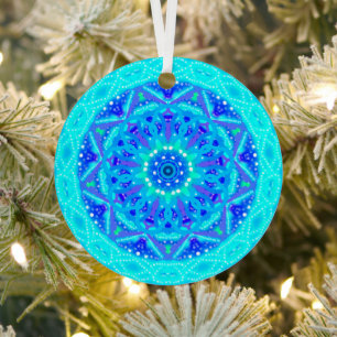 Blue Snowflake Editable Ornament