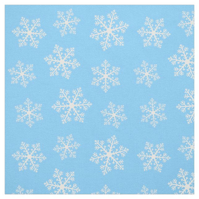 Blue Snowflake Fabric (Swatch)