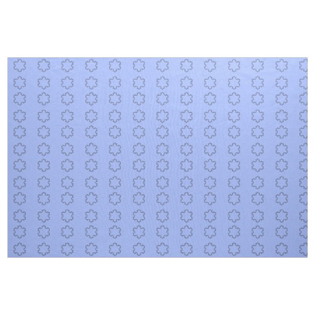 Blue Snowflake - Fractal Image Fabric (Yard)