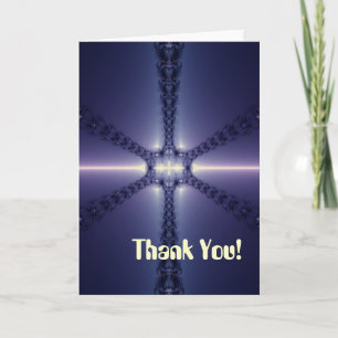 Blue Snowflake Holiday Card