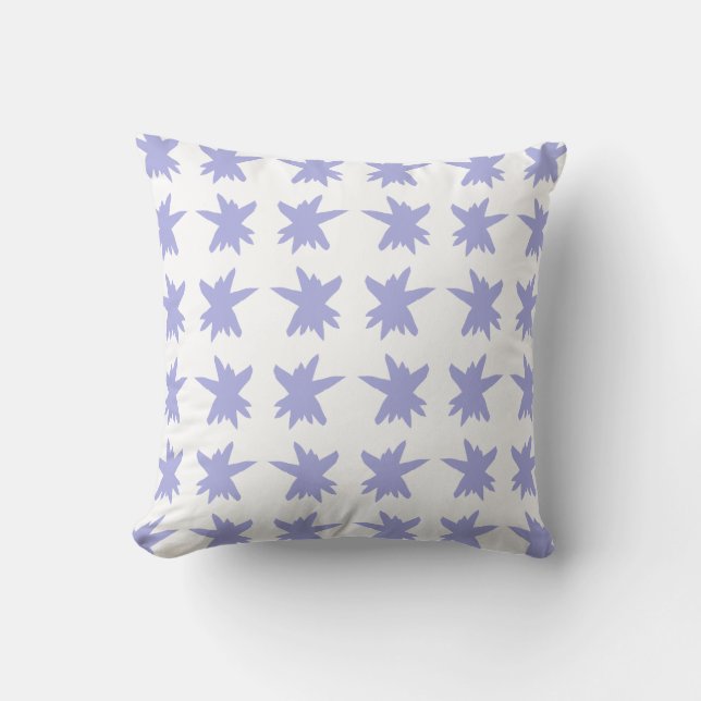 Blue Snowflake Multiples Cushion (Front)