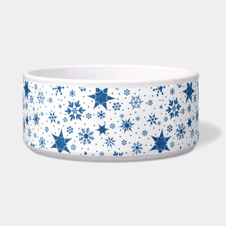 Blue Snowflake Pattern