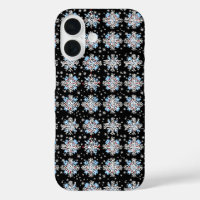 Blue Snowflake Pattern