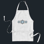 Blue Snowflake Sugar Cookie Christmas Winter Baker Standard Apron<br><div class="desc">Apron features an original holiday-themed illustration of a blue snowflake sugar cookie. Perfect for doing your Christmas baking!

Lots of additional illustrations are also available from this shop. Don't see what you're looking for? Need help with customisation? Contact Rebecca to have something designed just for you!</div>