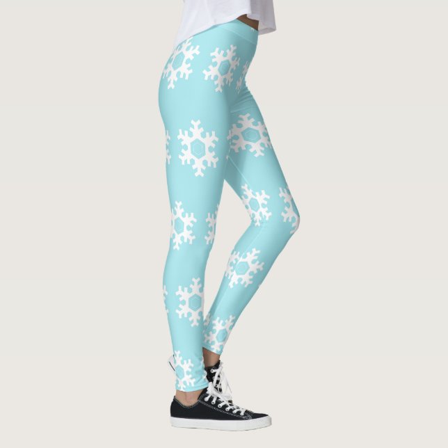 BLUE SNOWFLAKE TIGHTS (Right)