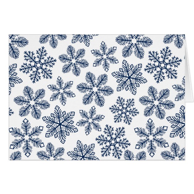 Blue snowflakes (Front Horizontal)