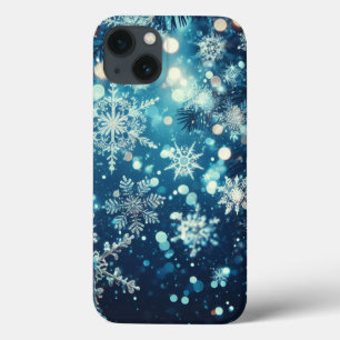 Blue Snowflakes Christmas iPhone / iPad case