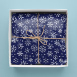 Blue Snowflakes Christmas Pattern Tissue Paper<br><div class="desc">Fun winter holidays pattern design.</div>