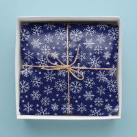 Blue Snowflakes Christmas Pattern