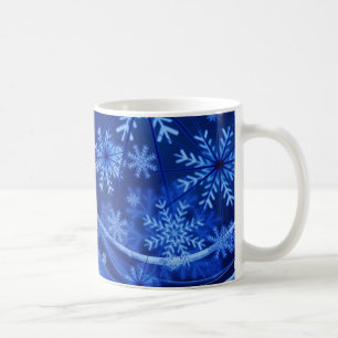 Blue Snowflakes Coffee Mug